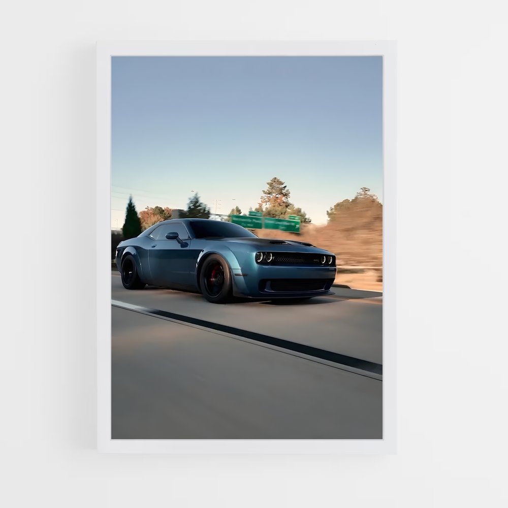 Poster Challenger srt redeye – affiche Dodge (vue 3)